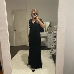 Long Black Gown Vintage from Saks Fifth Avenue size XS